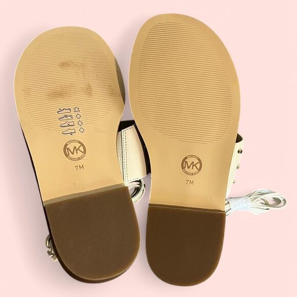 NWOT Michael Kors cream studded leather sandals. Size 7 - Picture 6 of 6